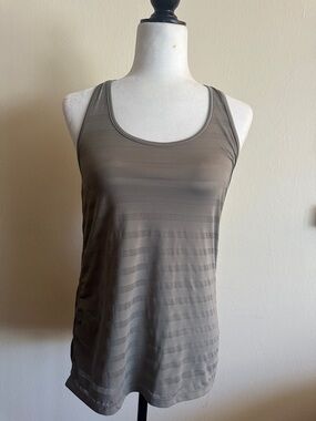 H&M Taupe Scoop Neck Racerback Tank